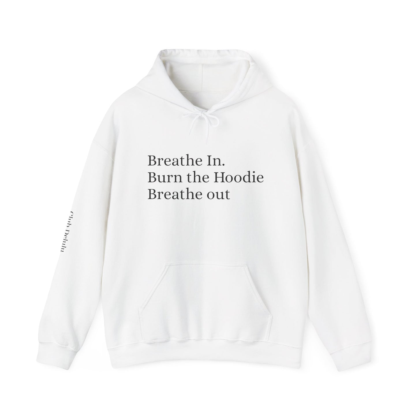 Breathe In Hoodie - Unisex Heavy Blend Sweatshirt, Relaxation Gift, Cozy Layer, Mindfulness Apparel, Self-Care Clothing, Casual Wear