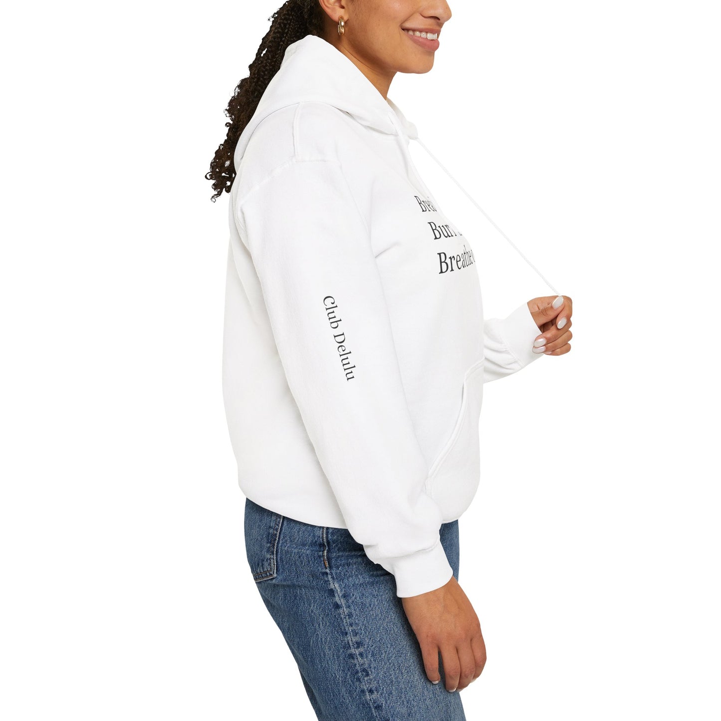 Breathe In Hoodie - Unisex Heavy Blend Sweatshirt, Relaxation Gift, Cozy Layer, Mindfulness Apparel, Self-Care Clothing, Casual Wear