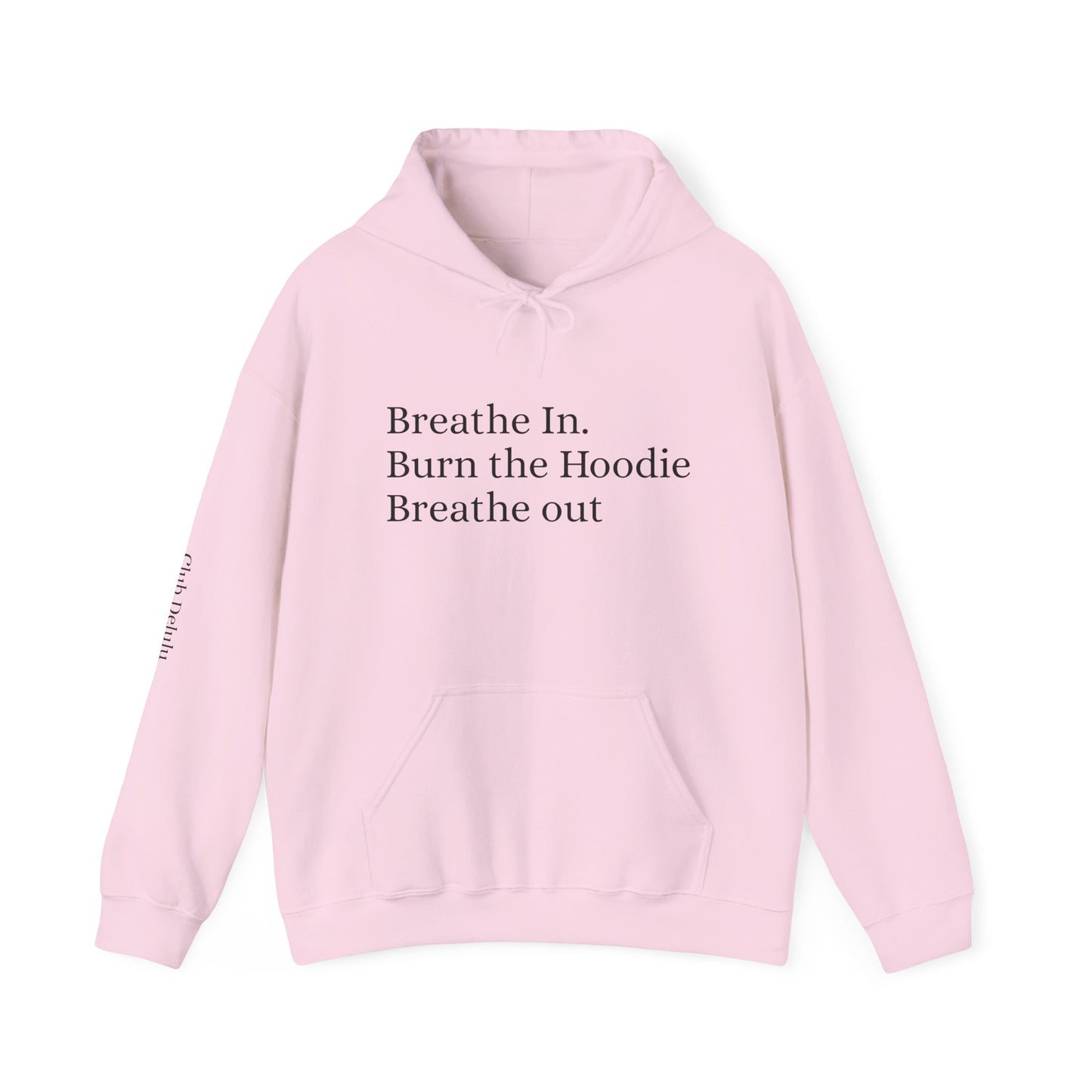 Breathe In Hoodie - Unisex Heavy Blend Sweatshirt, Relaxation Gift, Cozy Layer, Mindfulness Apparel, Self-Care Clothing, Casual Wear
